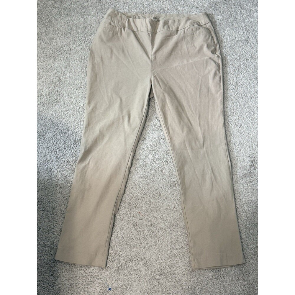 Kim Rogers Tummy Control Super Stretchy Women’s Pants | 18W Regular | Khaki